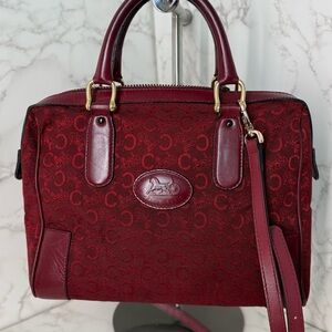 Celine Elegant Burgundy Designer Handbag